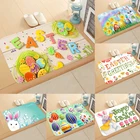 2022 Пасхальный напольный коврик 40x60 см, мультяшный кролик, счастливая Пасха, украшение для дома, товары ручной работы, пасхальные яйца кролика, украшение Вечерние