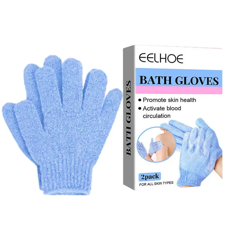 

Body Exfoliator Glove Bath Gloves For Shower Exfoliation Bulk Dual Texture Bath Gloves For Shower Spa Massage And Body Scrubs