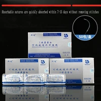 bangda absorbable surgical suture medical plastic double eyelid beauty eyebrow lift with needle suture beauty plastic surgery