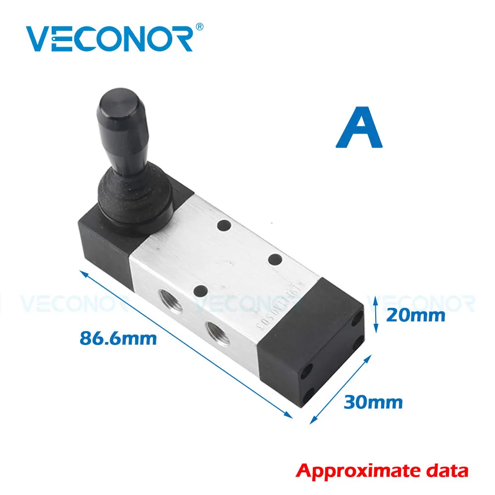 

2-позиционный 5-портовый воздушный ручной клапан, пневматический регулирующий клапан, 5/2-ходовой ручной переключатель, рычаг, шиномонтажный воздушный клапан