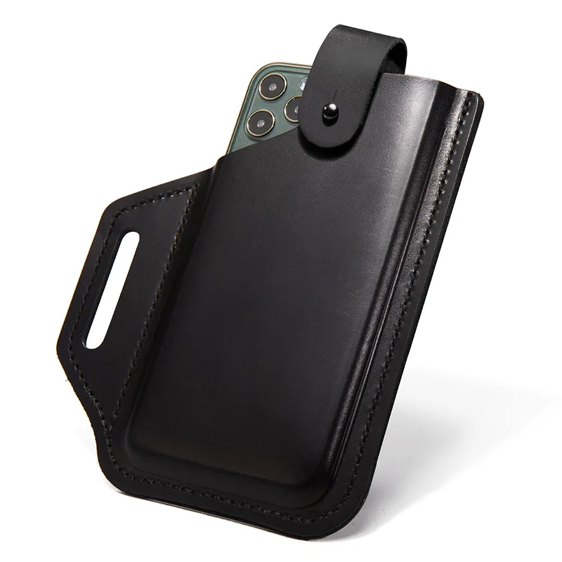 

Inch Case Holster Cellphone 6-7.5 For Belt Case Anti-theft Waist Wallet Phone Genuine Leather Pouch Loop Bag Phone