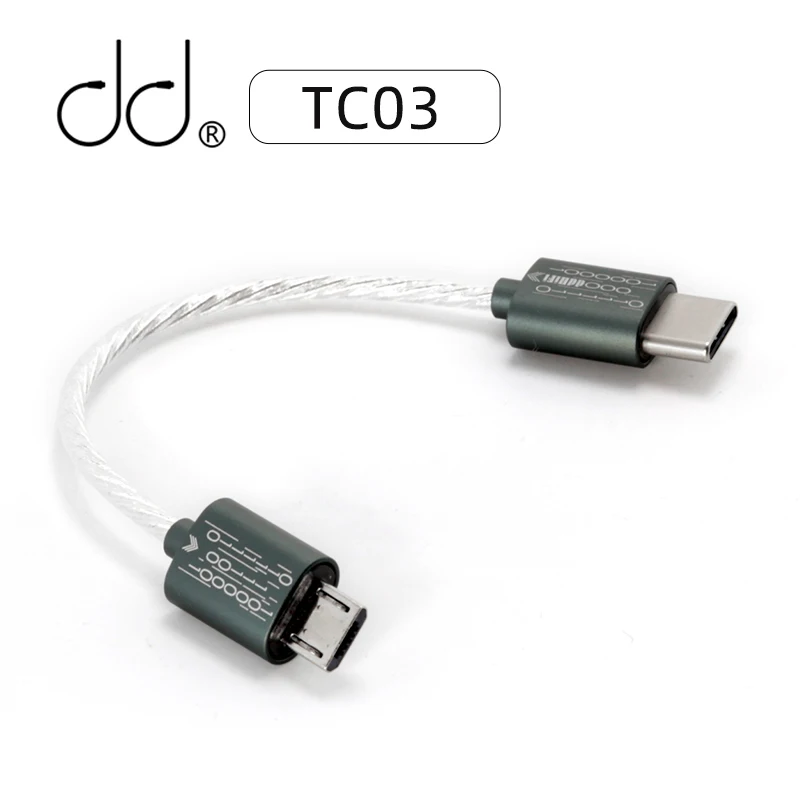 

DD ddHiFi All-New Upgraded TC03 Type-C to Micro USB Data Cable to Connect Your Smartphone/Computer with Micro DAC/DAP/Amplifier