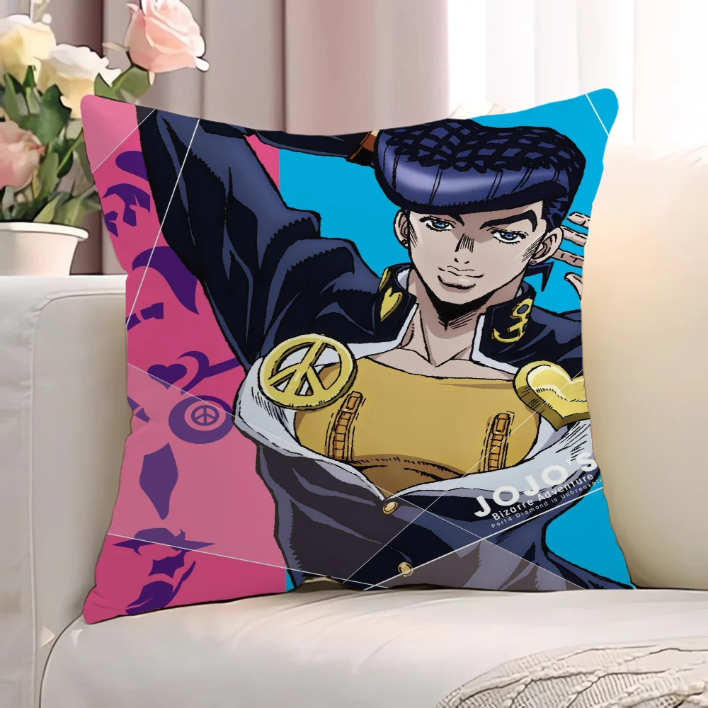 Декоративный чехол для подушки J-JoJo's невероятные приключения 45x45 см