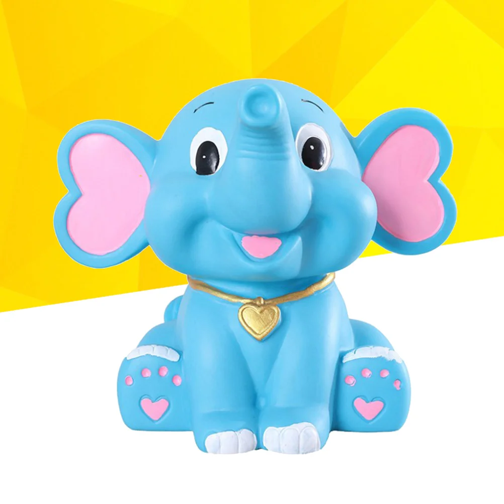 

Bank Piggy Coin Saving Money Elephant Children Kids Box Pot Decorative Jar Storage Cartoon Figurine Animal Baby Keepsake