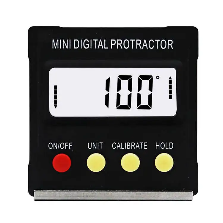 

Mini Electronic Digital LCD Protractor Angle Finder 4 x 90° Box Inclinometer Measuring Tools Universal Bevel Protractor