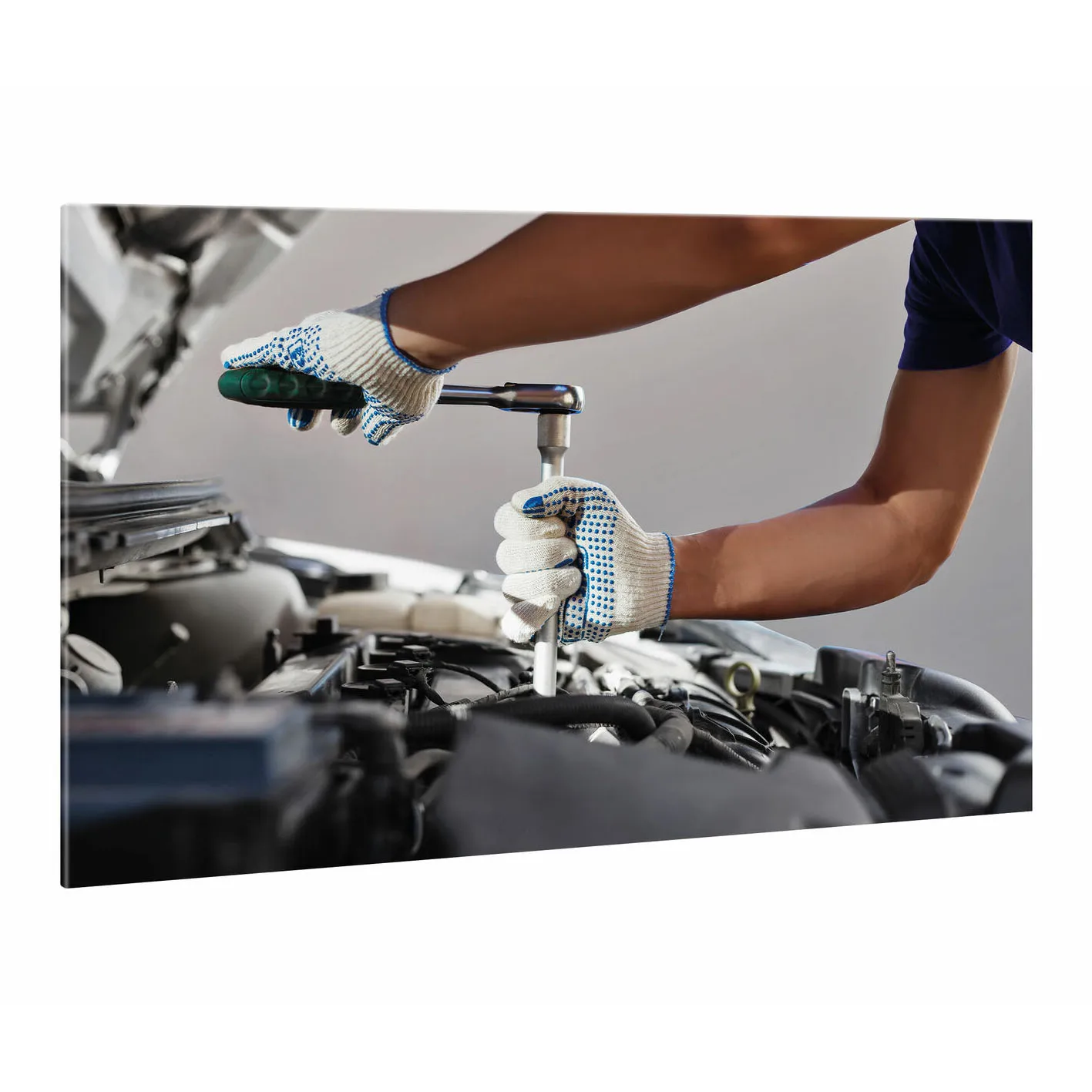 

3D Engine Car Wash Wheel Rim Fix Posters Wall Art Picture Decorative Printed Canvas Paintings For Living Room Home Decor