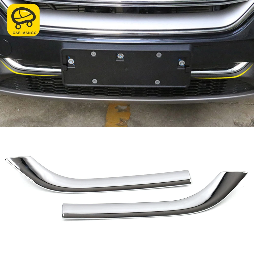 

CarMango автомобильные аксессуары молдинговые Передние решетки хромированные зеркальные наклейки рамка Внешнее украшение для Ford Edge 2015-2019