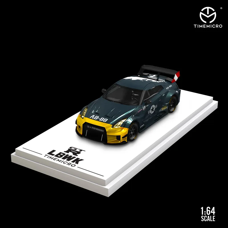 1: 64 Nissan GTR 3 0 Механическая серая Военная Зеленая версия имитационная модель