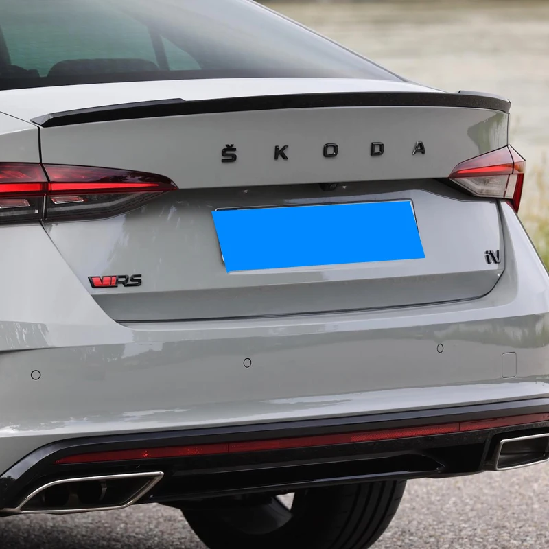 Спойлер V-образного стиля для Skoda Octavia 2020 2021 Стайлинг автомобиля АБС-пластик