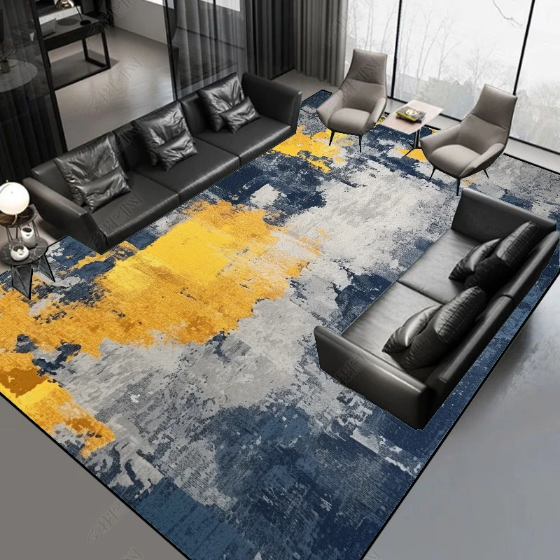 Скандинавский синий ковер для гостиной коврик украшения дома дивана детские
