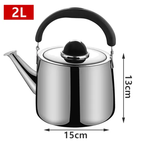 Утолщенный чайник из нержавеющей стали со свистком, большой емкости, стандартный чайник, бытовой чайник для воды