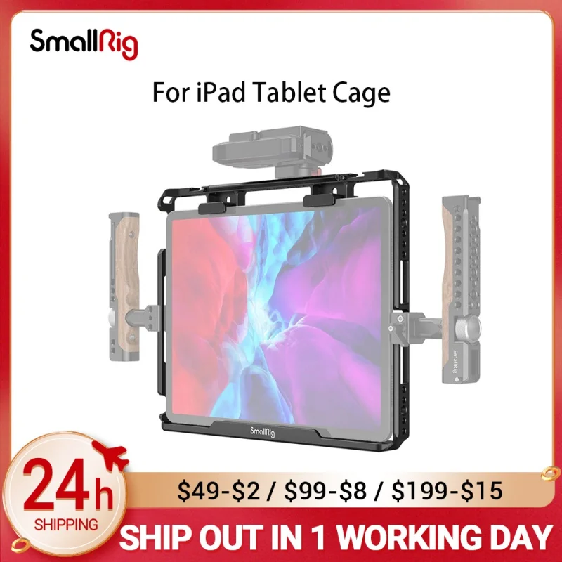 

Клетка SmallRig для планшета iPad, совместимая с iPad/iPad Mini/iPad Air/iPad Pro с экраном 7,9-12,9 дюйма, MD2979
