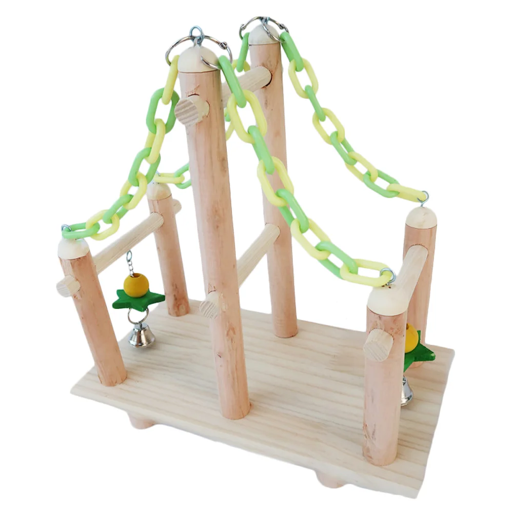 

1 Set Parrot Standing Rack Bird Climbing Ladder Training Racks Parrot Ladder