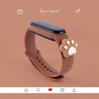 for mi band 7 6 5 4 3 watch bracelet of for mi band 6 5 4 3 silicone watch strap creative doll smart replacement wristband gift