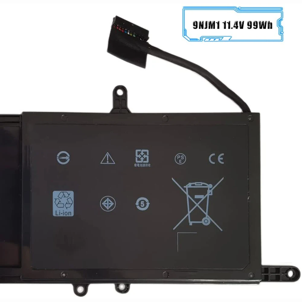Аккумулятор 9NJM1 44T2R HF250 546FF 11 4 V 99Wh для ноутбука Alienware 15 R3 R4 17 R5 ALW17C D1748 D2738 D2748