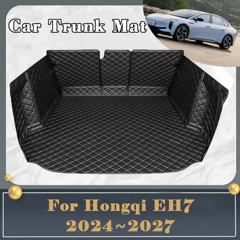Коврик в багажник автомобиля для Hongqi EH7 2023 2024 2025 2026 2027 грязеотталкивающий