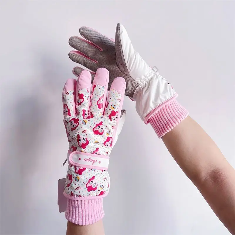 Sanrio My Little Pony инновационные водонепроницаемые зимние утолщенные лыжные перчатки