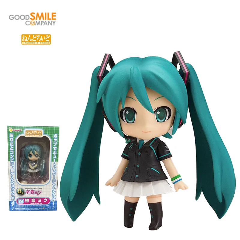 

GSC Good Smile NENDOROID 251 Hatsune Miku HappyKuji Hatsune Miku VOCALOID FamilyMart Ver Q Version Anime Model Toy Gift 10CM