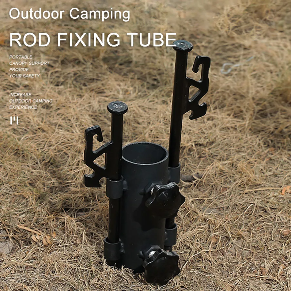 

Awning Rod Holder Outdoor Camping Equipment Canopy Rod Fixed Tube Windproof Fishing Tent Awning Pole Nial Tools Accessories
