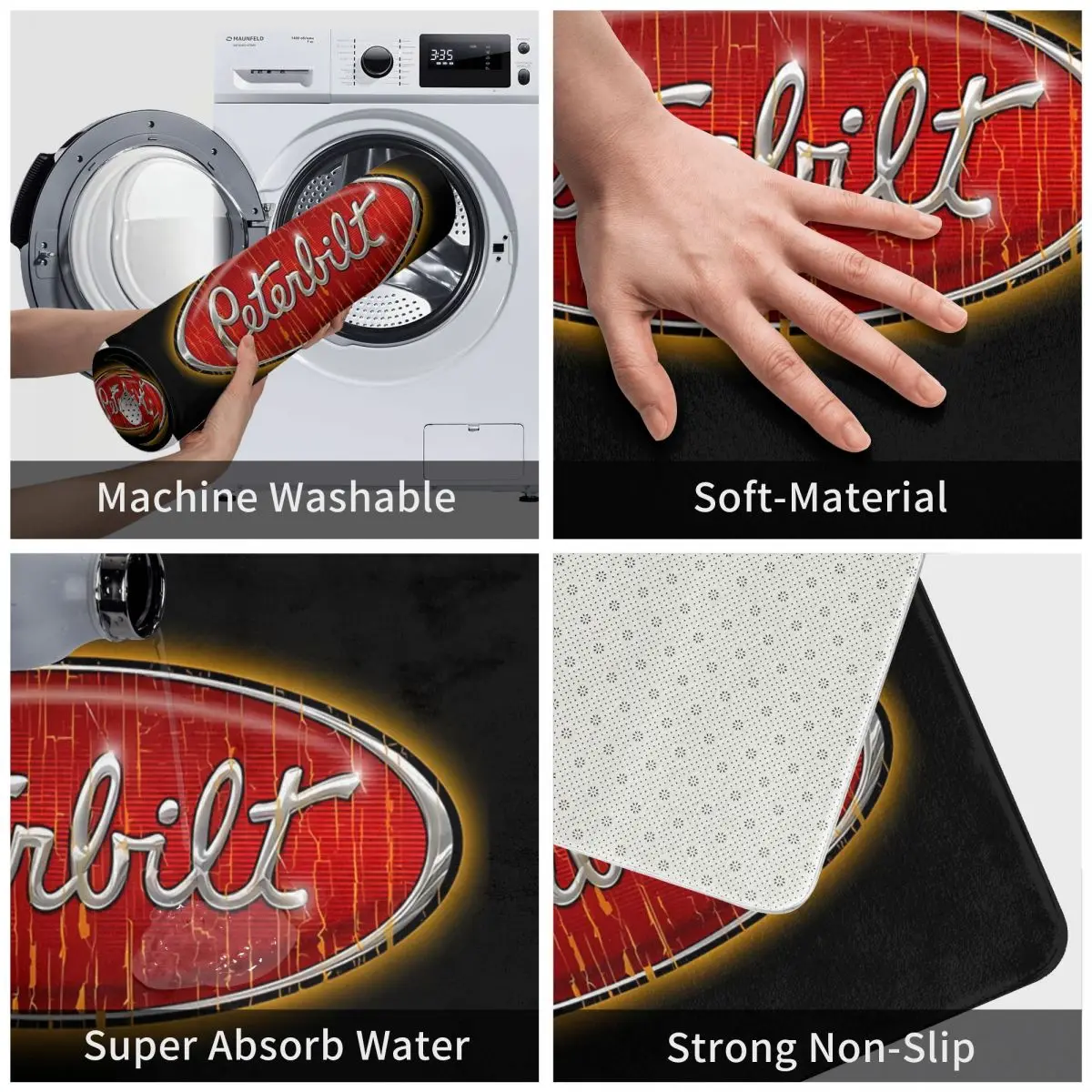 Peterbilt 40x60 см Ковер Полиэстер Коврики Праздник Гостиная Повседневная