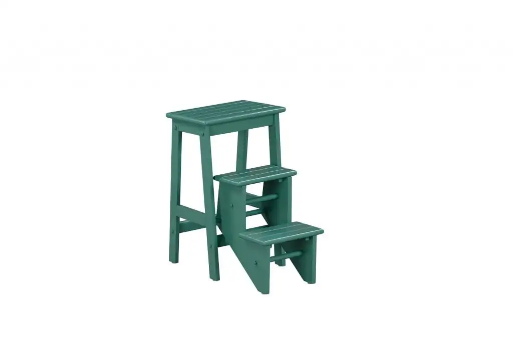 

Niko 24in. Folding 3-Step Wood Stool - Jadepool For Home