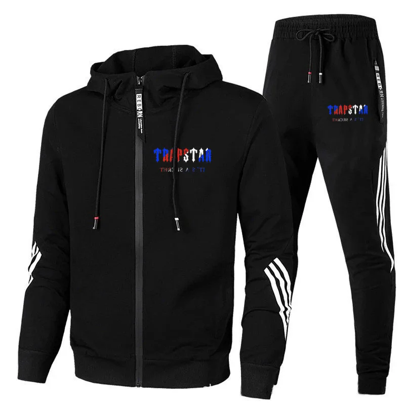 

2022 Autumn TRAPSTAR New Tracksuit Set Men Hoodies + Sports Trousers Men's Suit Outdoor Sports Casual Long Sleeve Men's Clothing