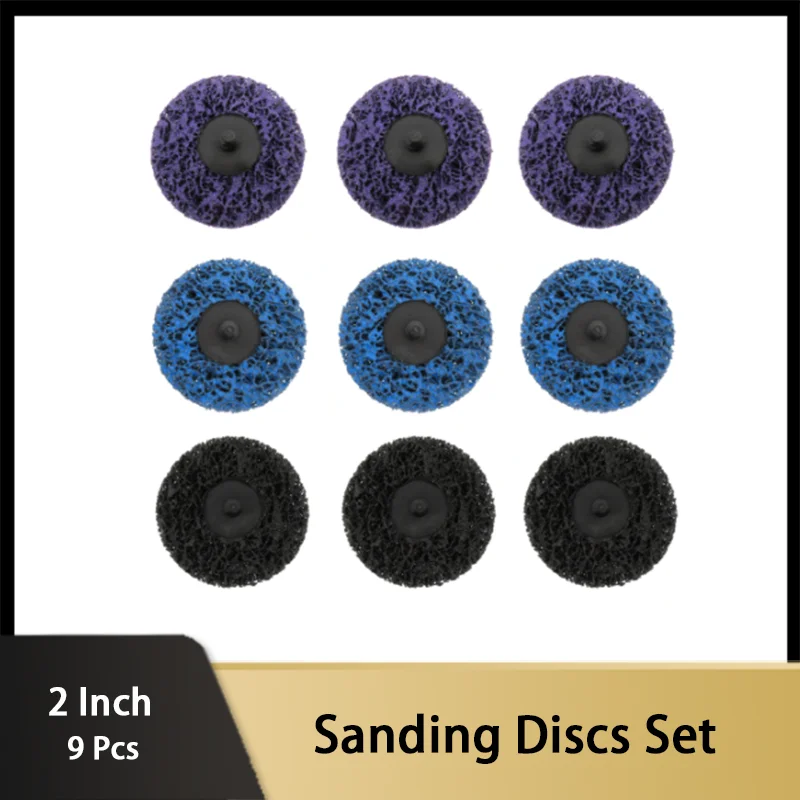 9x 2inch Diamond Grinding Wheel Flap Disc Abrasive Tool Belt Grinder Polishing Buffing Wheels Angle Grinder Accessories