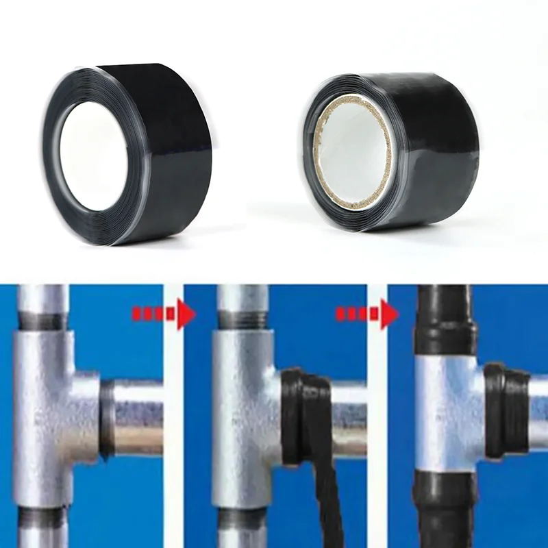 1 рулон черной самоклеющейся водостойкой ленты с высокой устойчивостью к