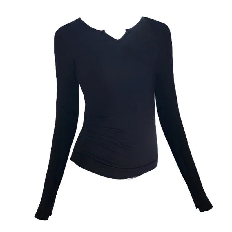 

Figure Training Ballet Dancing Long Sleeve Top Slim-fit Breathable High Elastic Sweat-wicking Dance Practicing Wear
