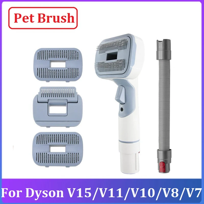 Pet Brush For Dyson V15/ V11/ V10 / V8 /V7 Vacuum Cleaner Pet Brush Tool Hair Remover Pet Cat Dog Pet Attachment