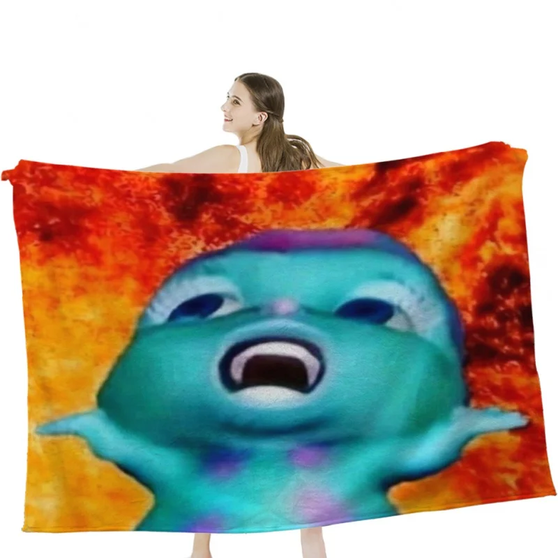 

Мягкое бархатное одеяло bibler meme, постельное белье для кемпинга, холодного кинотеатра или путешествий