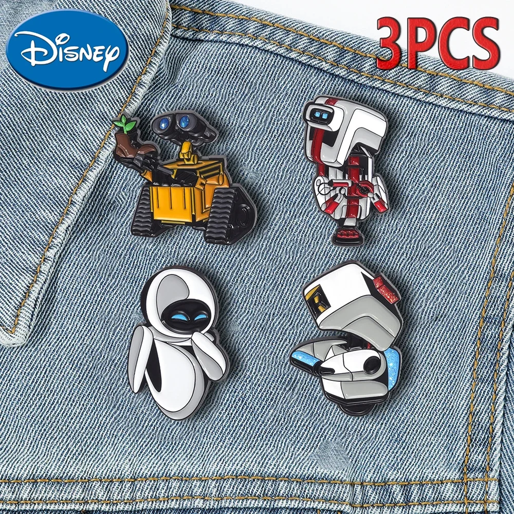 Новые эмалированные булавки Disney Walle мультяшный робот Eva металлический значок