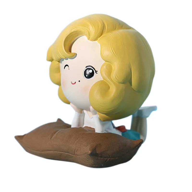 

Simulation Doll Sculpture Resin Crafts Living Room Bedroom Porch Decoration Decoration Big Head Cartoon Small Model