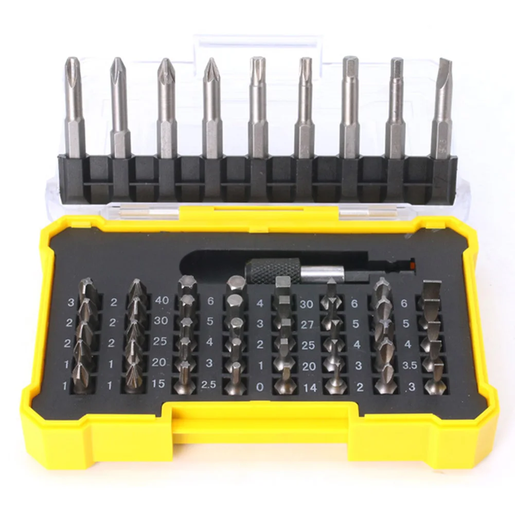 

50 In 1 Torx Flat Hex Cross Screwdriver Bits Holder Set With Extension Rod For Mobile Phone Watch Eyeglass Electric Power Tool