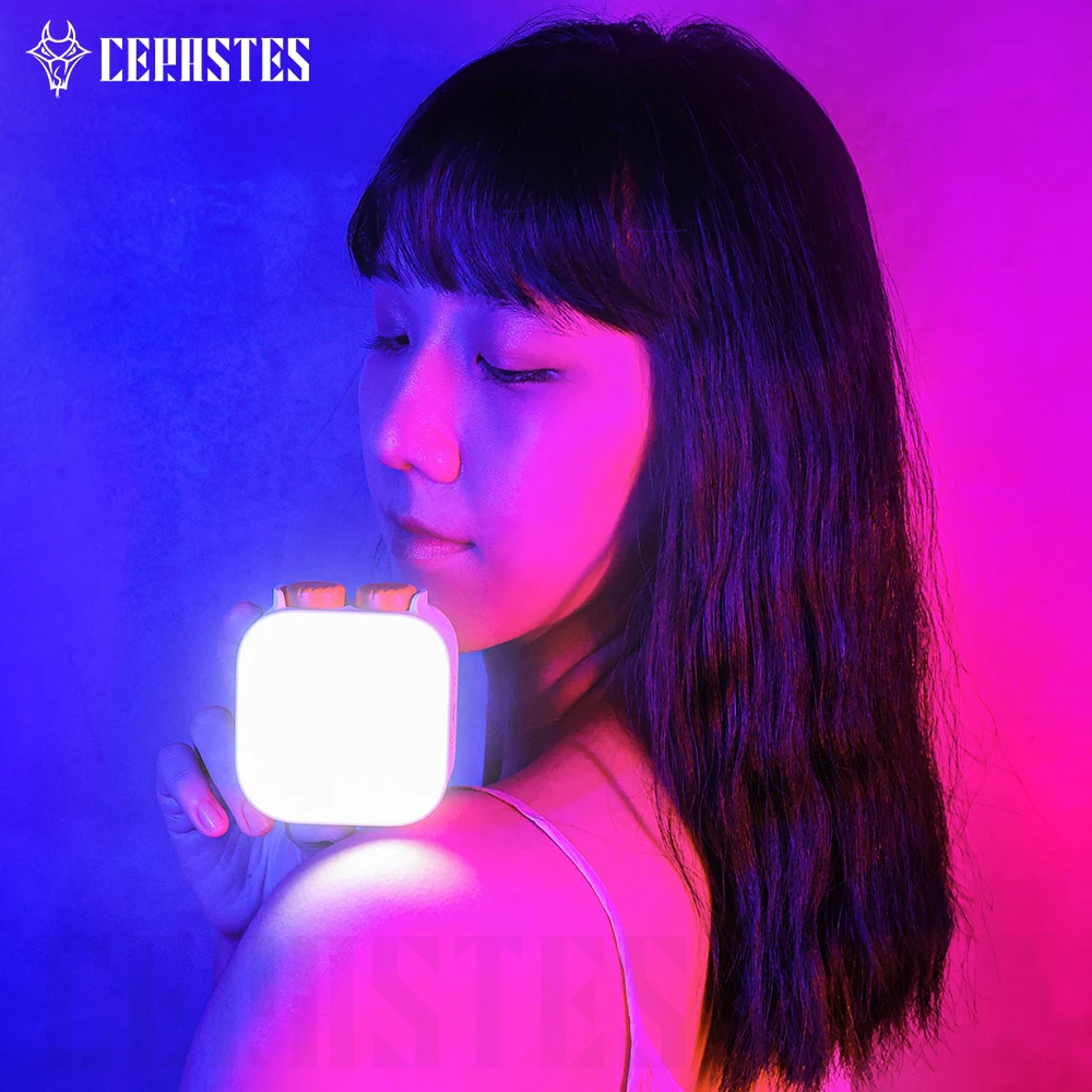 CERASTES RGB полноцветный светодиодный видео свет 2500K-9900K 800LUX магнитный мини заполняющий свет расширение 3 Холодный башмак 1600mAh порт Type-c