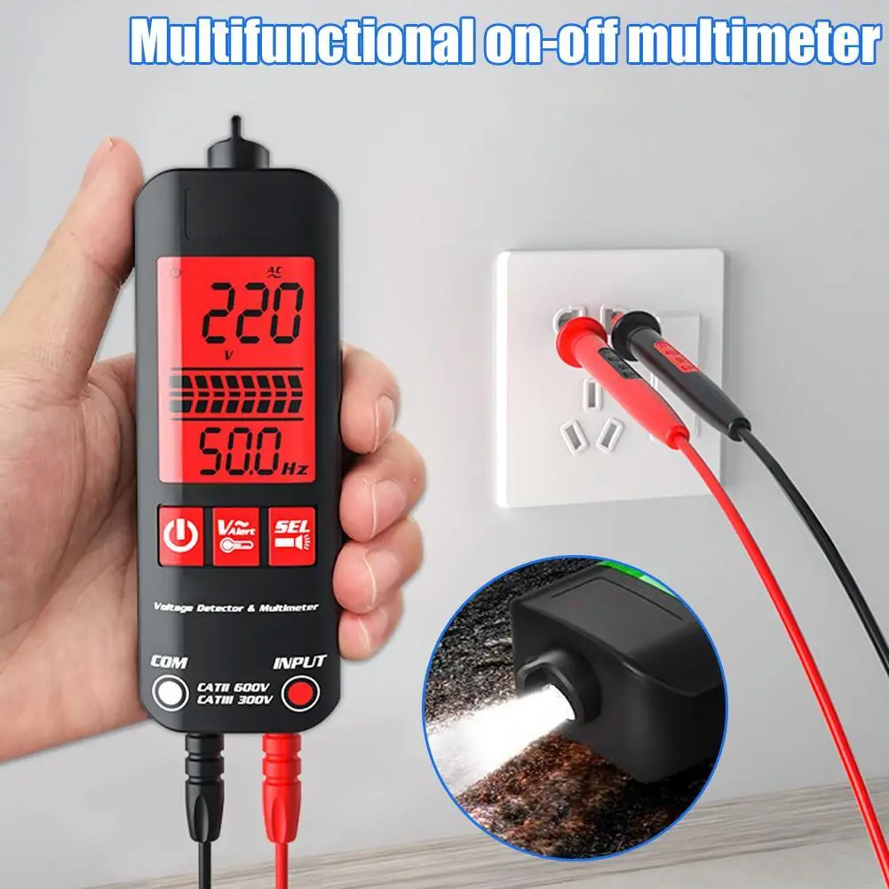 

BSIDE A1 Mini Multimeter LCD Digital Tester Voltage 2000 Counts DC/AC Voltage Frequency Resistance NCV Continuity Live