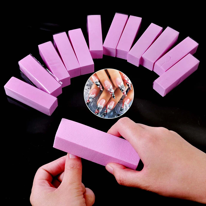 

5Colors Nail File Buff Shape Up UV Gel White Nail File Buffer Block Polish Manicure Pedicure Sanding Nail Art No Hurt Nail Tools