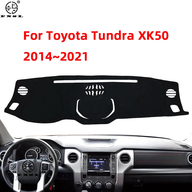 Para a Toyota Tundra XK50 2014 ~ 2021 Facelift 2015 ~ 2019 Tampa Do Painel Do Carro Traço Conselho Pat Mat Tapete Dashmat Capa Sombrinha Proteger