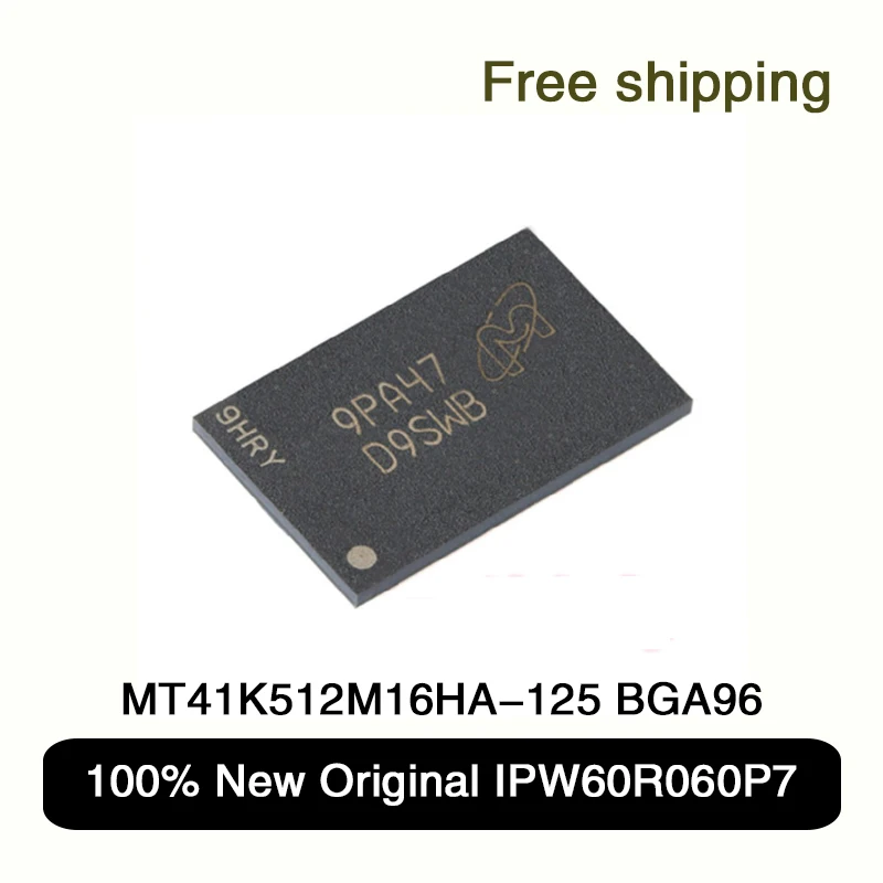 

100% New Original MT41K512M16HA-125 IT:A BGA96 IC Chip silk screen D9SWB Spotlight DDR3 memory chip 8G In Stock