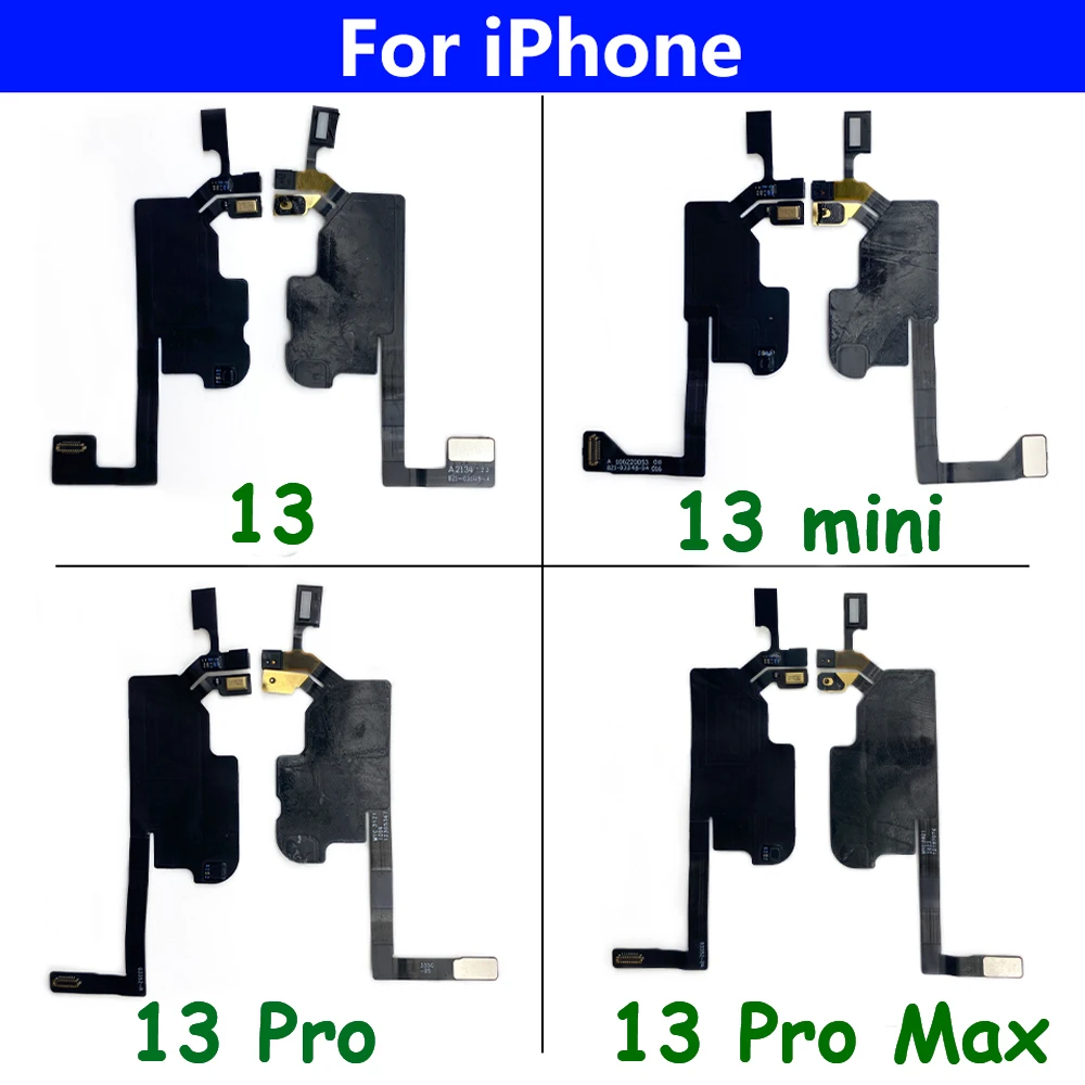 Оригинальная наушниковая динамик для iPhone 13 Pro Max mini, профессиональный приемник верхнего датчика близости светового сенсора, гибкая плоская кабель