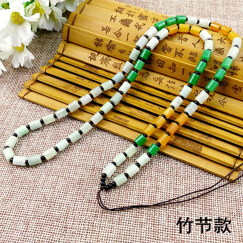 1 шт. ручная вязка ожерелье шелковая нить узел шнур для подвески-три цвета нефрит |