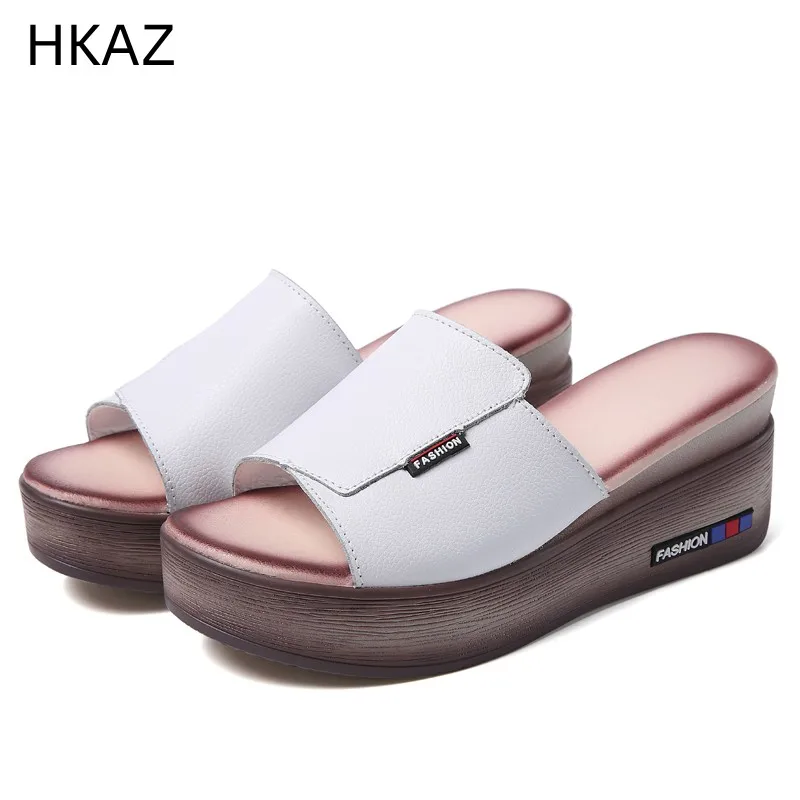 

Slippers for Women Outdoor Fashion Korean Comfortable Beach Roma Breathable Non-slip Casual Platforms Wedge Slippers New Summer