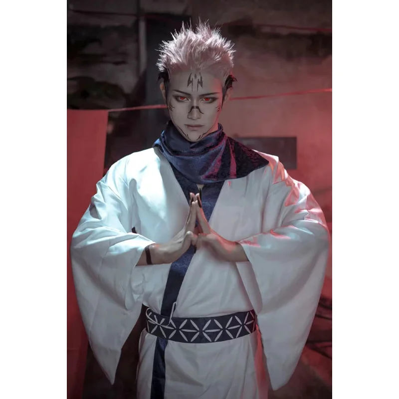 Костюм для косплея из аниме джутсу (Kaisen) парик японское кимоно ханьфу Женский