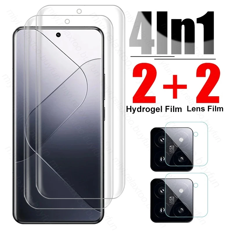 999D мягкая Гидрогелевая пленка для Xiaomi 14 Pro 5G 23116PN5BC 6 73 &quotстекло камеры Xiaomi14 Xiomi Mi14 Mi
