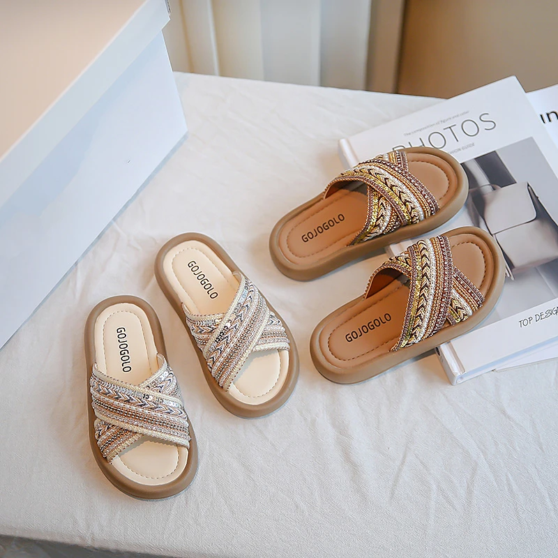 Детские тапочки в этническом стиле для девочек среднего возраста