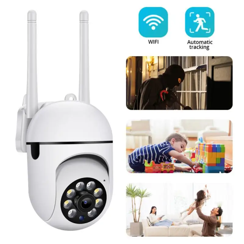 

New 2.4G PTZ Wifi Surveillance Camera Outdoor 360 Degrees 4X Digital Zoom AI Human Detect Wireless Camera Security CCTV Camera