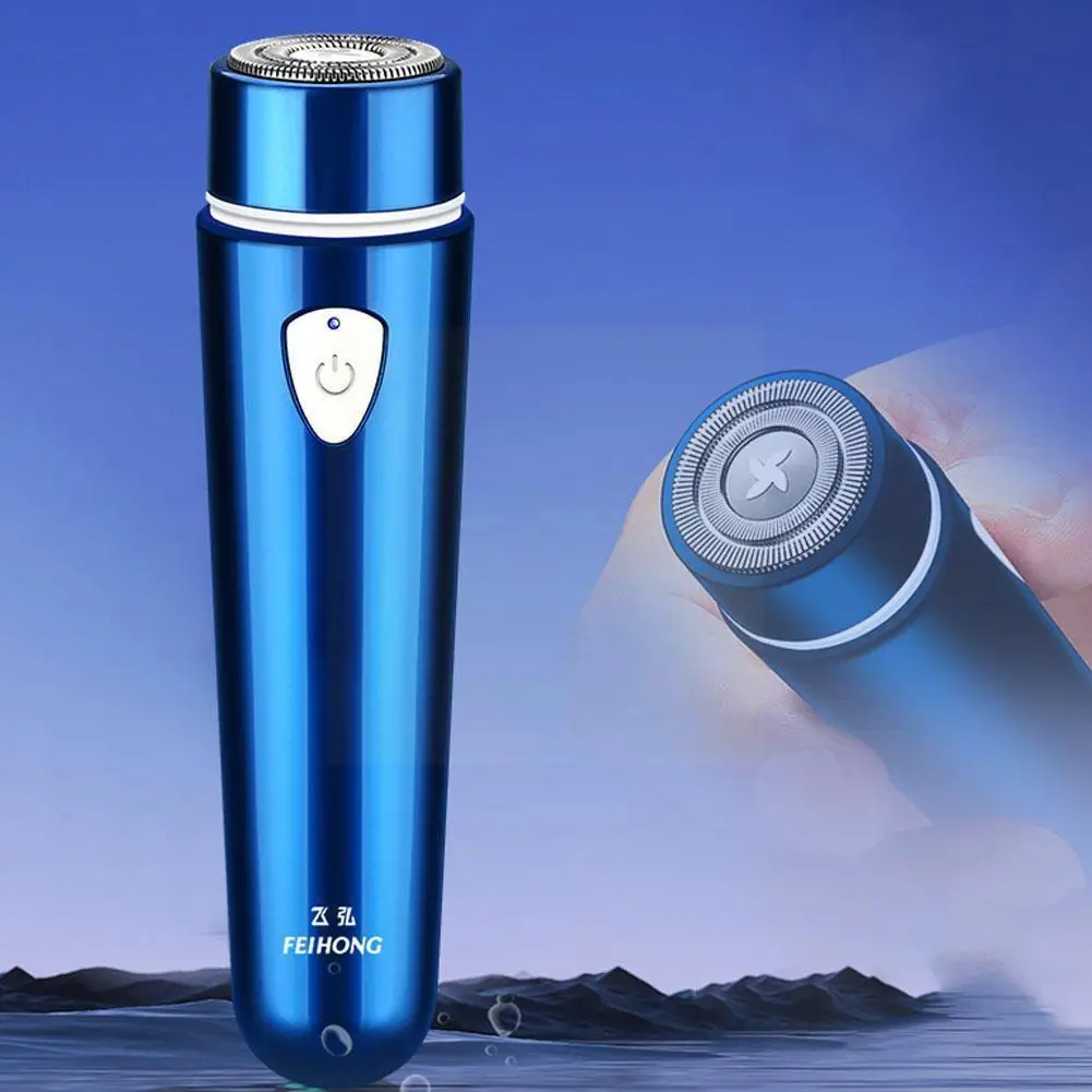 

1pc Portable Mini Electric Shaver Rechargeable Usb Charging Waterproof Travel Shaver Car For Men Beard Knife Hair W7g3