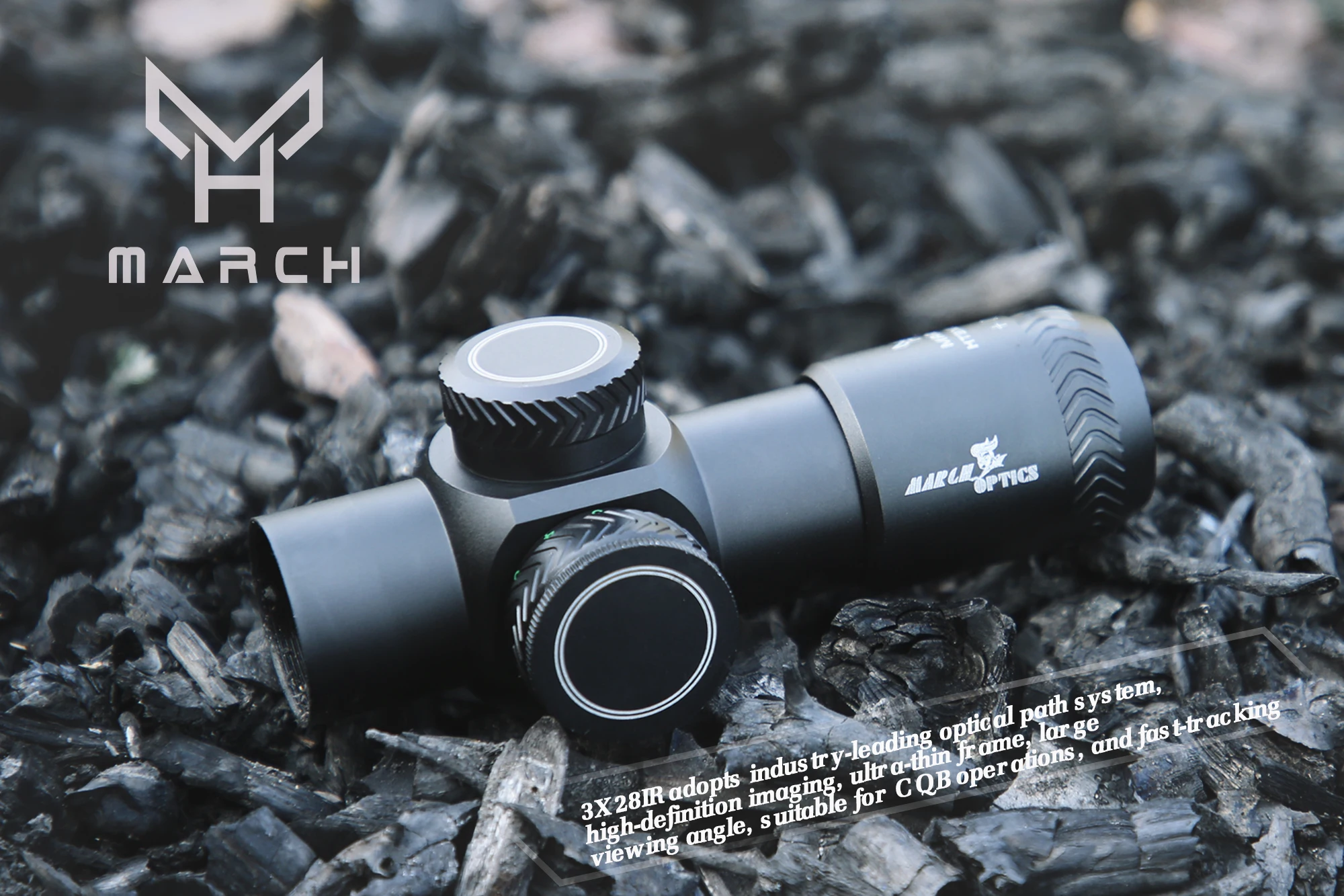 Тактическая Охотничья винтовка MARCH HT 3X28 оптический прицел для страйкбола и