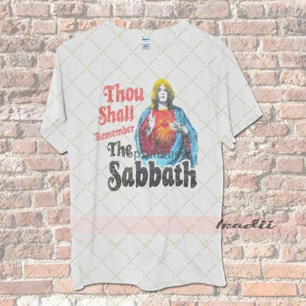 

Ozzy Thou Shall Remember The Sabbath Retro Vintage T Shirt