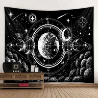 psychedelic abstract mountain galaxy forest wall hanging tapestry art deco blanket curtains home bedroom living room decor